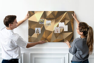 Smeigtukų lenta Trikampio abstrakcija, 100x70 cm цена и информация | Канцелярские товары | pigu.lt