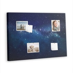 Smeigtukų lenta Tamsus žvaigždės dangus, 100x70 cm цена и информация | Канцелярские товары | pigu.lt