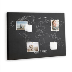 Smeigtukų lenta Pasaulio žemėlapio šalys, 100x70 cm kaina ir informacija | Kanceliarinės prekės | pigu.lt