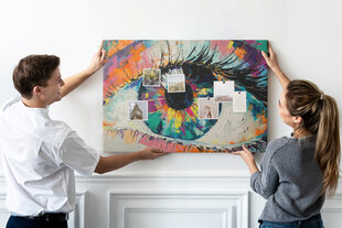 Smeigtukų lenta Akių vyro mokinys, 100x70 cm kaina ir informacija | Kanceliarinės prekės | pigu.lt