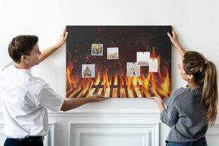 Smeigtukų lenta Grilis, 100x70 cm kaina ir informacija | Kanceliarinės prekės | pigu.lt