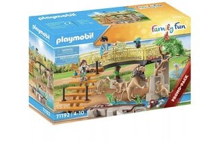 71192 PLAYMOBIL® Family Fun, Львы в вольере на открытом воздухе цена и информация | Конструкторы и кубики | pigu.lt