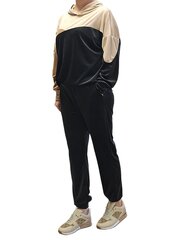 Женский черный бархатный комплект цена и информация | Спортивная одежда для женщин | pigu.lt