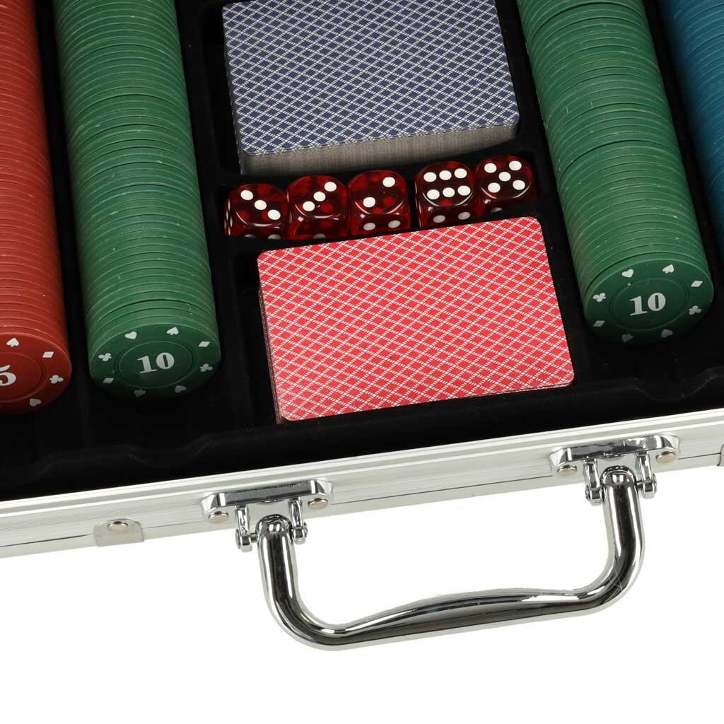 Pokerio žetonų rinkinys lagamine, 500 žetonų. kaina ir informacija | Azartiniai žaidimai, pokeris | pigu.lt