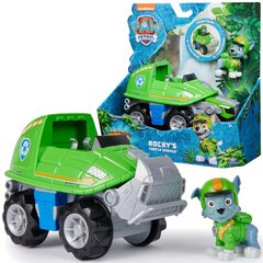 Žaislinis automobilis Paw Patrol Jungle Pups su figūrėle Rocky kaina ir informacija | Žaislai berniukams | pigu.lt