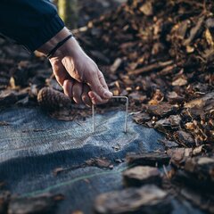 Cinkuotas metalinis kaištis "U" formos, 10 vnt. kaina ir informacija | Sodo įrankiai | pigu.lt