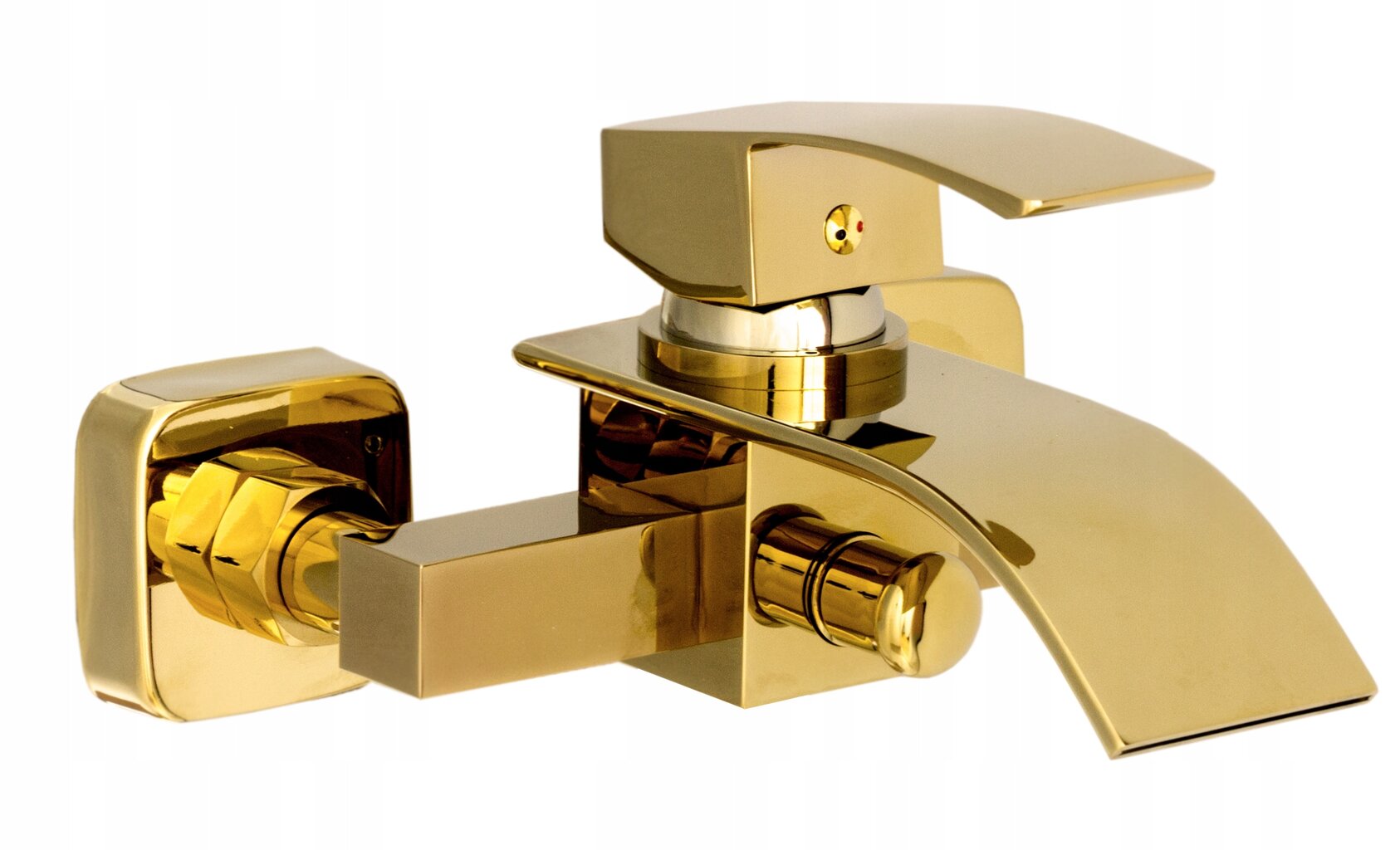 Vonios maišytuvas krioklys praustuvas rinkinys aukso spalvos kaina ir informacija | Vandens maišytuvai | pigu.lt