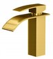 Vonios maišytuvas krioklys praustuvas rinkinys aukso spalvos kaina ir informacija | Vandens maišytuvai | pigu.lt