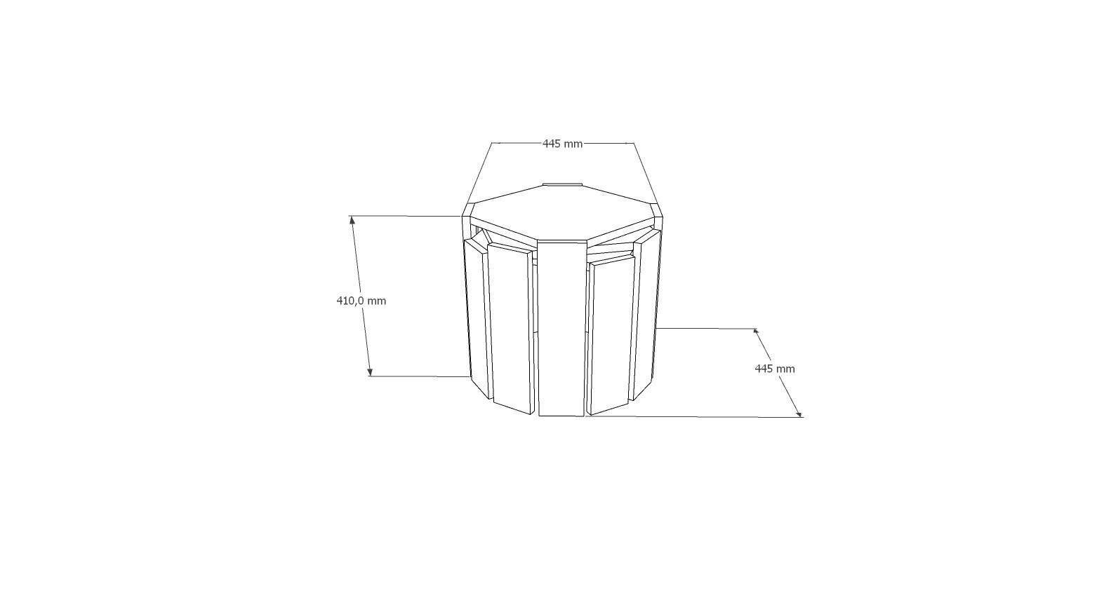 Kavos staliukas Asir, 44,5x41x44,5 cm, pilkas/rudas kaina ir informacija | Kavos staliukai | pigu.lt