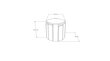 Kavos staliukas Asir, 44,5x41x44,5 cm, baltas/rudas kaina ir informacija | Kavos staliukai | pigu.lt