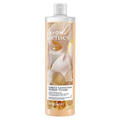 Dušo želė su persikų ir vanilės aromatu bei makadamijos aliejumi Avon Simply Luxurious, 500 ml kaina ir informacija | Dušo želė, aliejai | pigu.lt