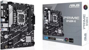 Asus Prime B760M-K kaina ir informacija | Pagrindinės plokštės | pigu.lt