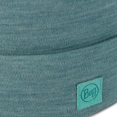 Вязаная зимняя шапка унисекс из шерсти мериноса BUFF, зеленая 111170-722 111170-722 цена и информация | Мужские шарфы, шапки, перчатки | pigu.lt