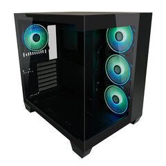 LC-Power Gaming 809B Dark Storm_X kaina ir informacija | Korpusai | pigu.lt