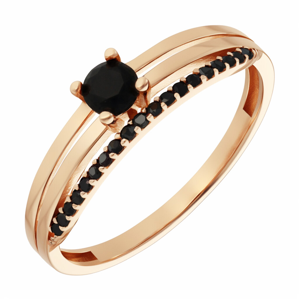 Auksinis žiedas su cirkoniais Brasco 58392 kaina ir informacija | Žiedai | pigu.lt
