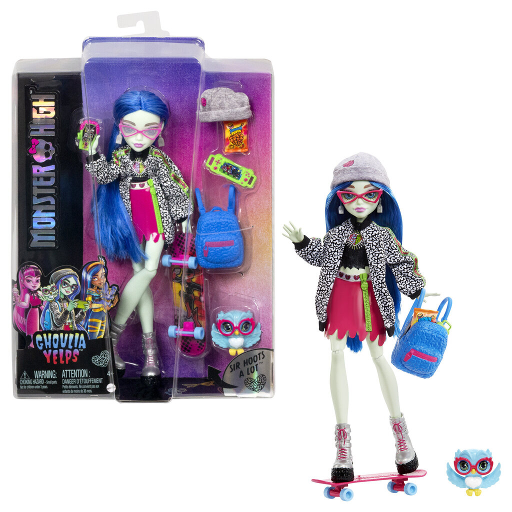 Lėlė su priedais Monster High Ghoulia Yelps цена и информация | Žaislai mergaitėms | pigu.lt