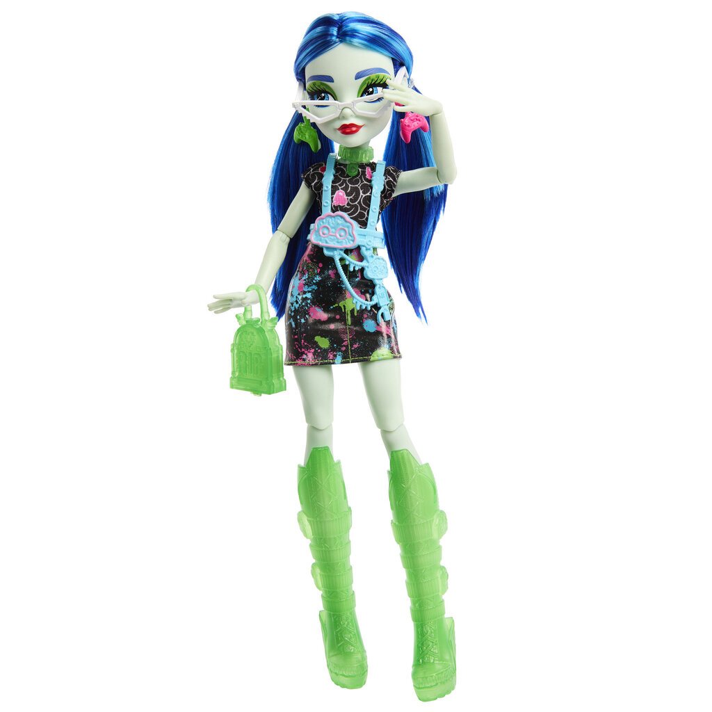 Lėlė su siurprizais Monster High Skulltimates, Ghoulia Yelps kaina ir informacija | Žaislai mergaitėms | pigu.lt