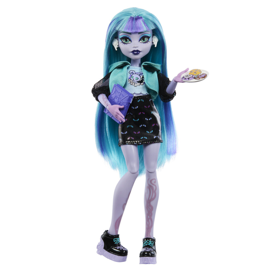 Lėlė su siurprizais Monster High Skulltimates Neon Frights Twyla kaina ir informacija | Žaislai mergaitėms | pigu.lt