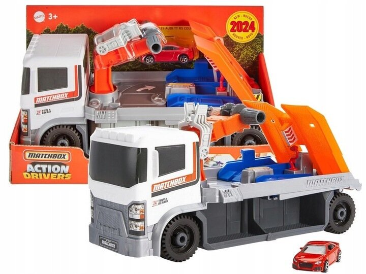 Sunkvežimis autoservisas Matcbox цена и информация | Žaislai berniukams | pigu.lt