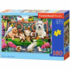 Dėlionė gyvūnai parke Castorland, 180 d. kaina ir informacija | Dėlionės (puzzle) | pigu.lt