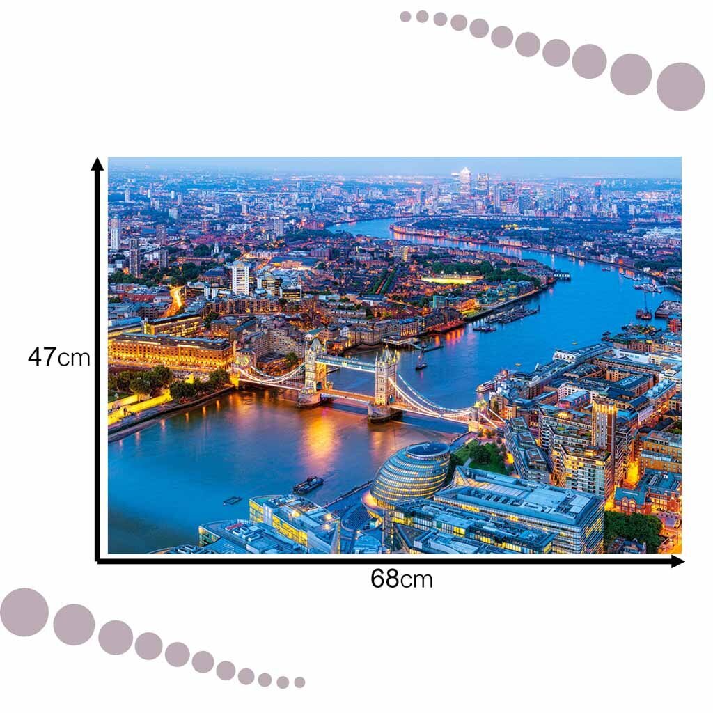 Dėlionė Londono vaizdas iš oro Castorland, 1000 d. kaina ir informacija | Dėlionės (puzzle) | pigu.lt