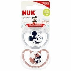 Čiulptukai Nuk Space Disney, 18-36 mėn, 2 vnt. kaina ir informacija | Čiulptukai | pigu.lt