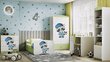 Vaikiška lova su stalčiumi ir čiužiniu Kocot Kids BabyDreams, žalia kaina ir informacija | Vaikiškos lovos | pigu.lt