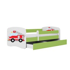 Кровать babydreams зеленая с ящиком, без матраса 140/70 цена и информация | Детские кровати | pigu.lt