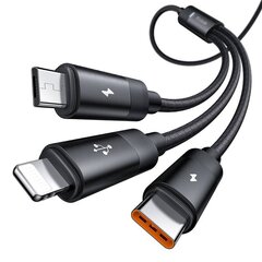 3in1 USB to USB-C | Lightning | Micro USB Cable, Mcdodo CA-5790, 3.5A, 1.2m (black) цена и информация | Кабели для телефонов | pigu.lt