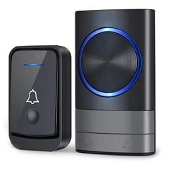 Беспроводной дверной звонок Gotel Q29A, черный цвет цена и информация | Дверные звонки, глазки | pigu.lt