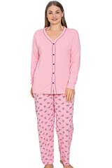 Pižama moterims P1138-RO-48/50, rožinė kaina ir informacija | Naktiniai, pižamos moterims | pigu.lt