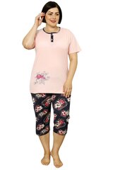 Пижама с шортами P966-RO-48/50 цена и информация | Женские пижамы, ночнушки | pigu.lt