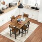 Sulankstomas virtuvės stalas Loft, rudas kaina ir informacija | Virtuvės ir valgomojo stalai, staliukai | pigu.lt