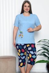 Пижама больших размеров с короткими рукавами. P985-ZY-48/50 цена и информация | Женские пижамы, ночнушки | pigu.lt