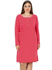 Женские ночные сорочки больших размеров с шариками P1113-RO-52/54 цена и информация | Женские пижамы, ночнушки | pigu.lt