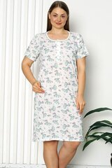 Светлые ночные сорочки с короткими рукавами P1074-56/58 цена и информация | Женские пижамы, ночнушки | pigu.lt