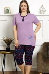 Pižama moterims P1008-VI-48/50, violetinė kaina ir informacija | Naktiniai, pižamos moterims | pigu.lt