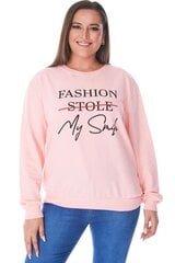 Bluzonas moterims R106-RO-44, rožinis kaina ir informacija | Džemperiai moterims | pigu.lt