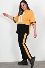 Sportinis kostiumas moterims A786-GE-46, juodas/geltonas kaina ir informacija | Sportinė apranga moterims | pigu.lt