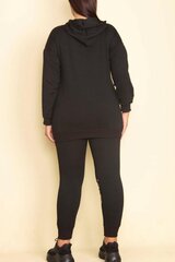 Черный спортивный костюм женский C700-42 цена и информация | Женские костюмы | pigu.lt