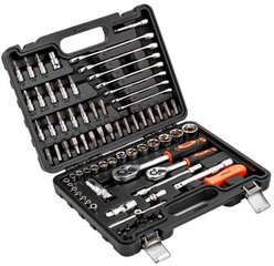 Чемодан для инструментов, набор инструментов, ключи, 82 шт. цена и информация | Механические инструменты | pigu.lt