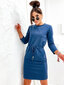 Suknelė moterims Wini, mėlyna kaina ir informacija | Suknelės | pigu.lt