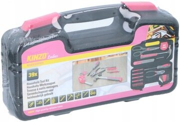 Kinzo įrankių rinkinys 39 vnt. kaina ir informacija | Mechaniniai įrankiai | pigu.lt