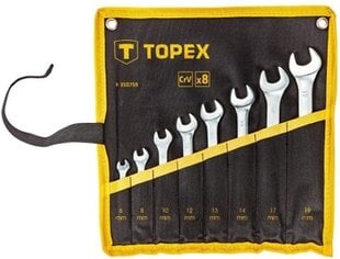 Topex 8 dalių įrankių rinkinys kaina ir informacija | Mechaniniai įrankiai | pigu.lt