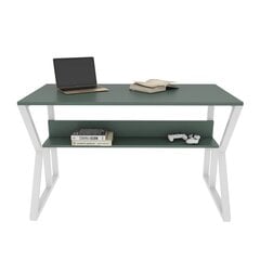 Стол Asir, 120х72,8х60 см, зеленый/белый цена и информация | Компьютерные, письменные столы | pigu.lt
