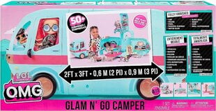 Transformuojamas lėlių kemperis L.O.L. Surprise OMG Glam N’ Go Camper, 90 cm kaina ir informacija | Žaislai mergaitėms | pigu.lt