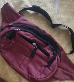 Kelioninis juosmens krepšys, raudonas kaina ir informacija | Vyriškos rankinės | pigu.lt