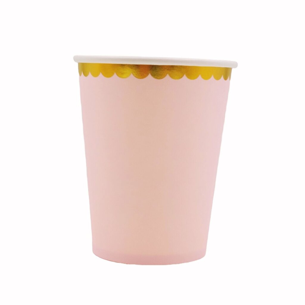 Popieriniai puodeliai, rožinės spalvos, 10 vnt. цена и информация | Dekoracijos šventėms | pigu.lt