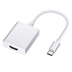 iLike HD2 USB-C Kištukas į HDMI 4K Mergaitės Garso ir Vaizdo Kabelio Adapterį 10cm - Konverteris Balta (OEM) kaina ir informacija | Adapteriai, USB šakotuvai | pigu.lt