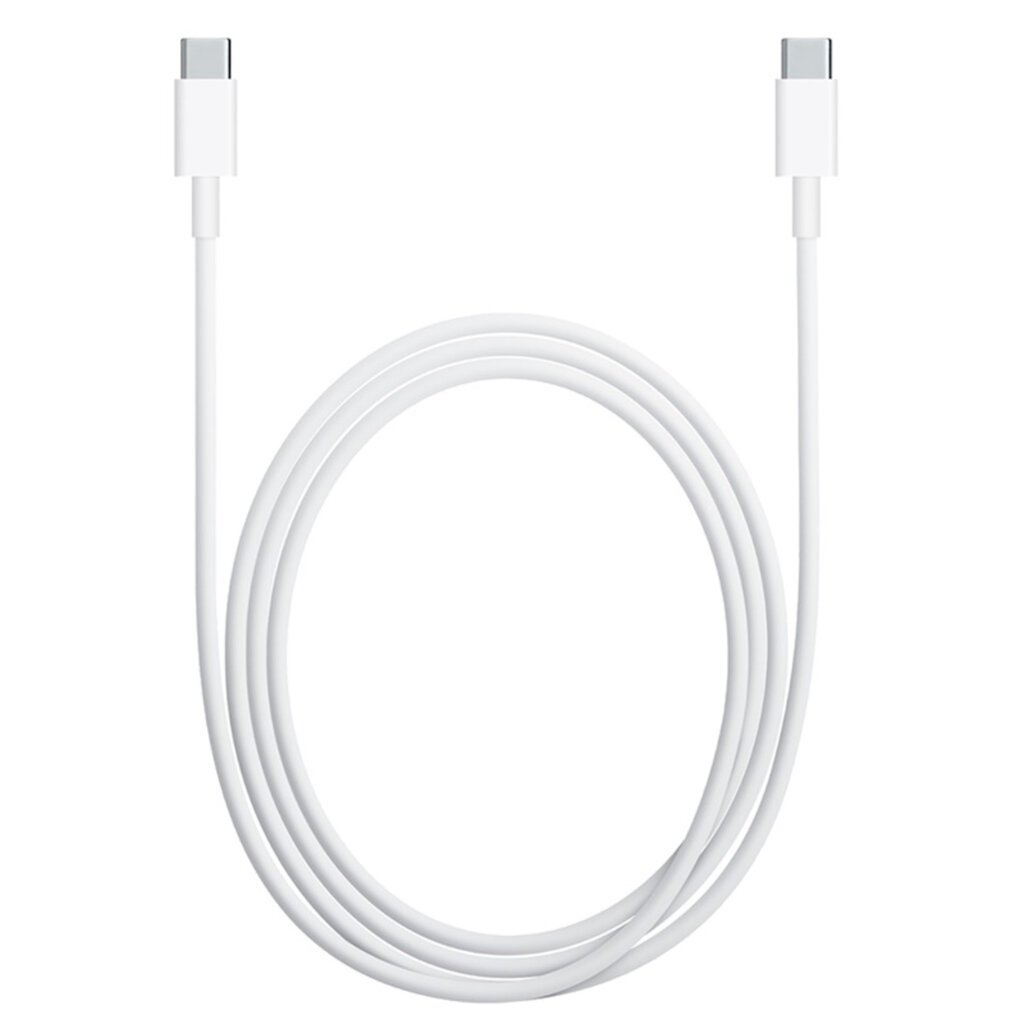 CP USB-C į USB-C PD 96W 5A itin greitas įkrovimas nešiojamasis kompiuteris MacBook išmanusis telefonas 2m kabelis baltas kaina ir informacija | Kabeliai ir laidai | pigu.lt